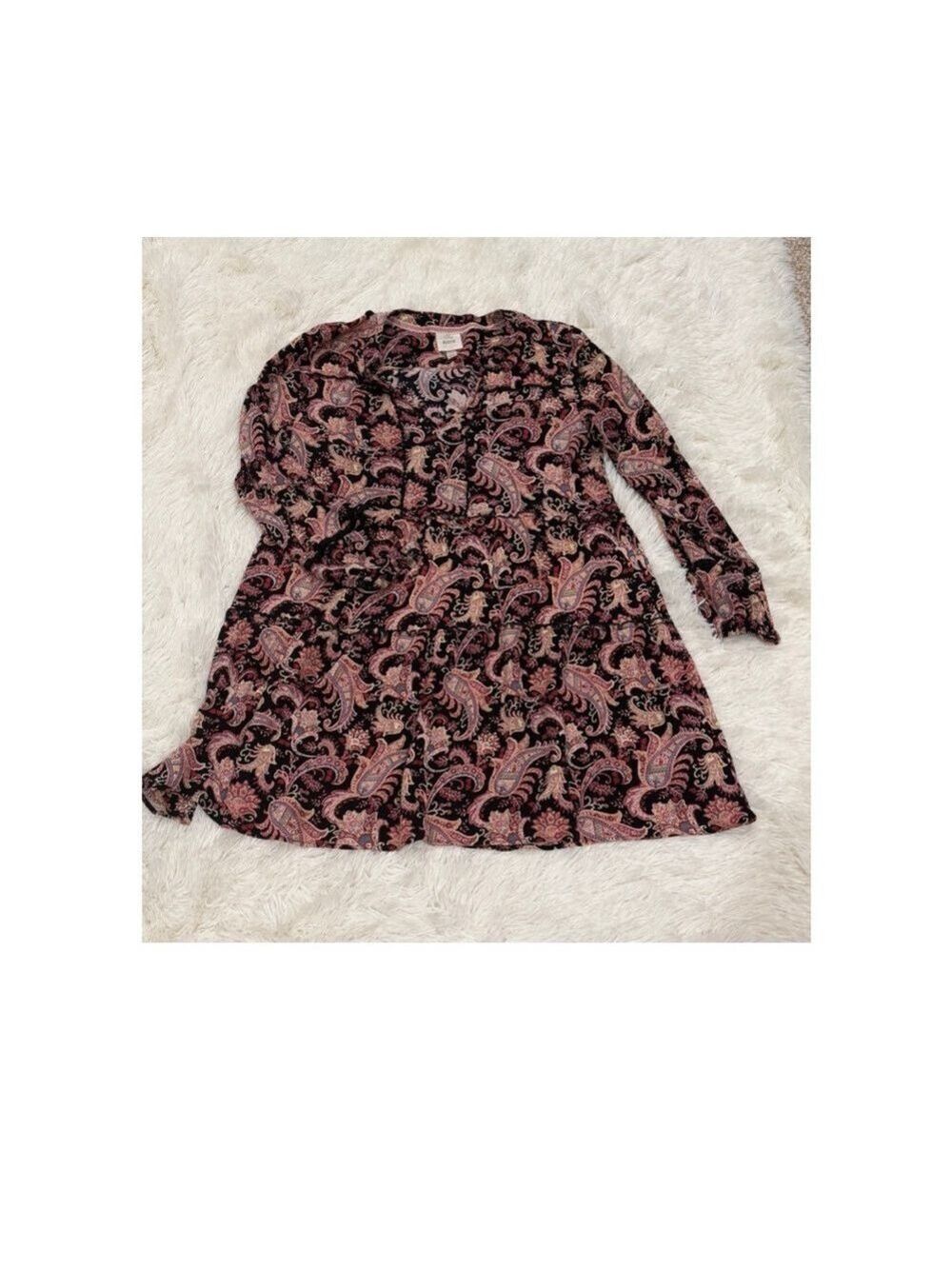 Knox Rose Paisley Print Mini Dress - Size Large (EUC)